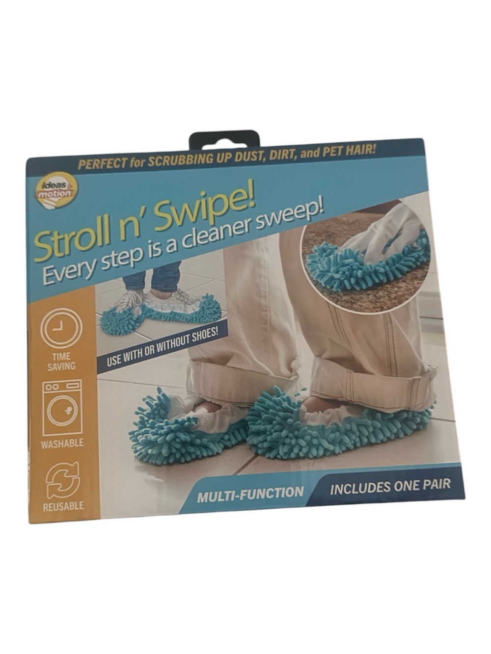 🆕 NIB - Microfiber Mop Slippers - Turquoise